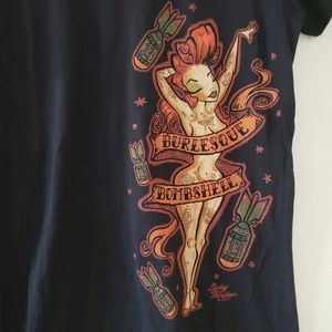 Lucky 13 Women's Burlesque Bombshell Tee